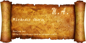 Minkusz Aura névjegykártya